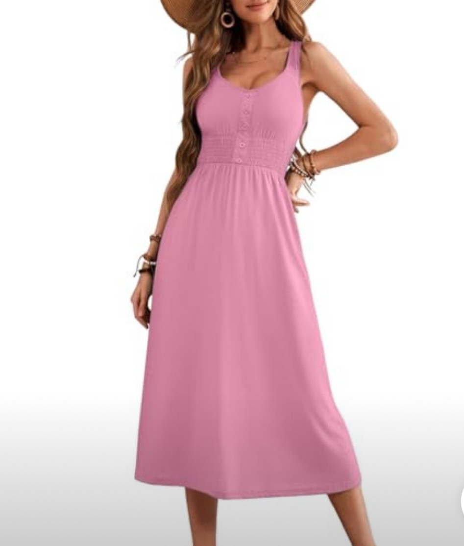 Comfortable and flattering summer dress, comes in so many color options.  
#vacationdress
#summerdress
 #affordablefinds
#womensdress

#LTKFindsUnder50 #LTKTravel #LTKSeasonal