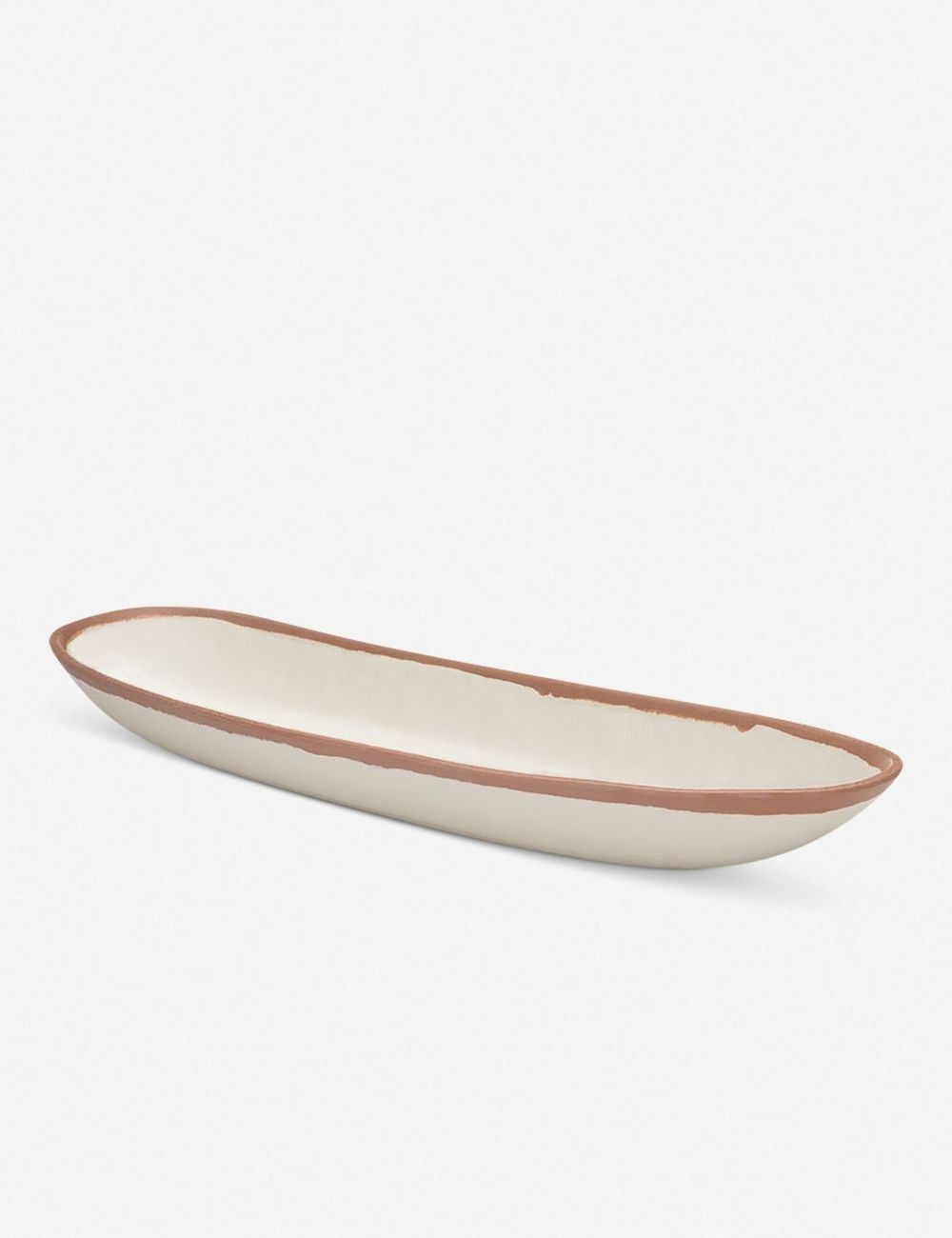 Tara Long Oval Serving Bowl, Terracotta | Lulu and Georgia 