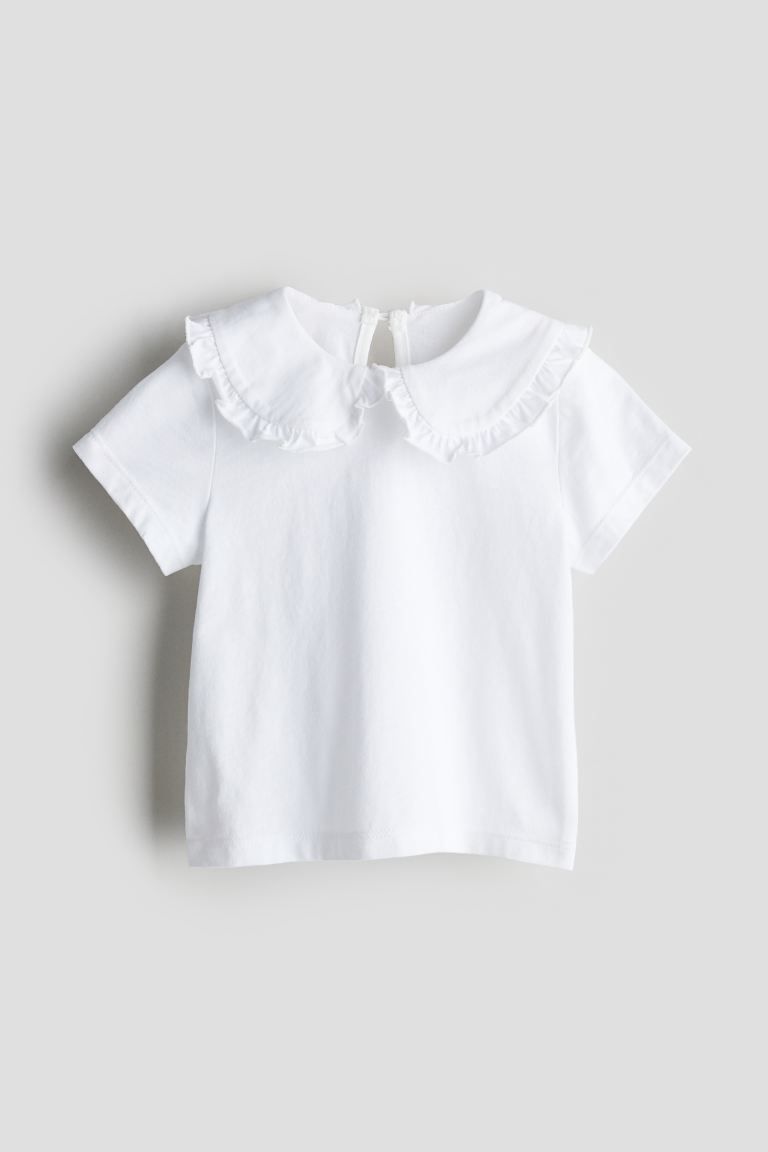 Jersey Top with Collar | H&M (US + CA)