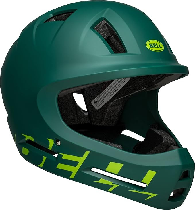 Bell Drop Youth BMX Bike and Skate Helmet, Green | Amazon (US)