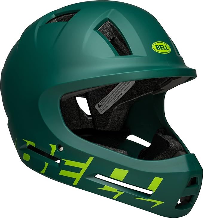 Bell Drop Youth BMX Bike and Skate Helmet, Green | Amazon (US)