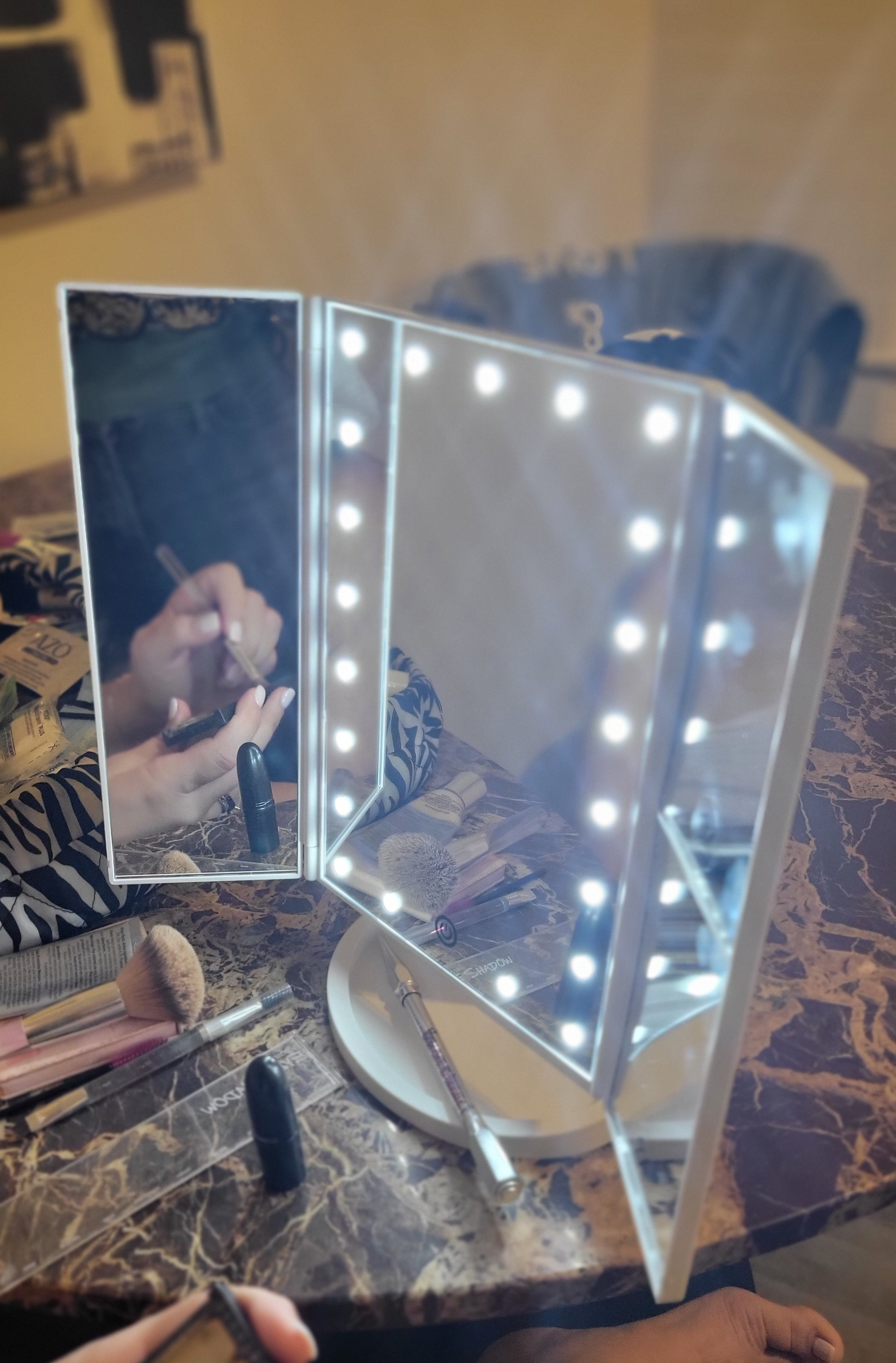 Perfect travel mirror! Battery operated and different light levels. 

#LTKhome #LTKbeauty #LTKtravel