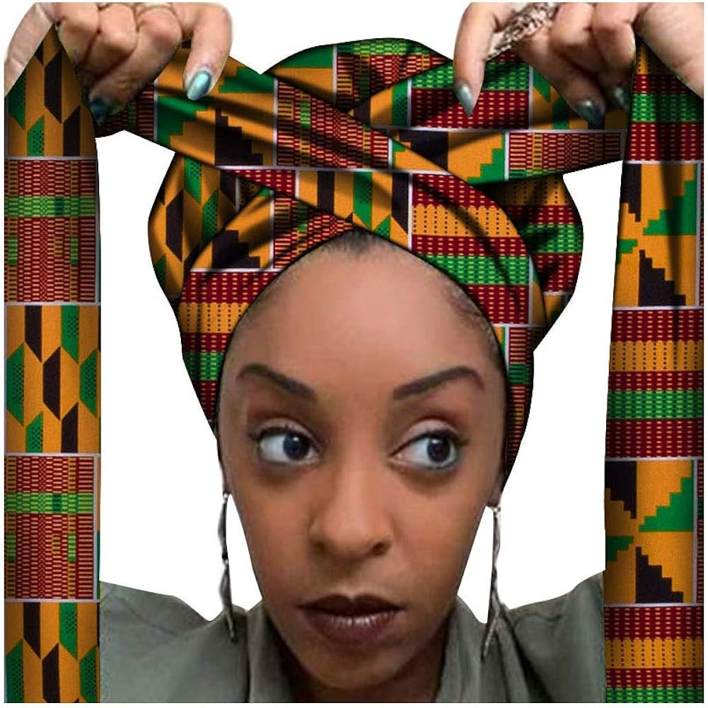 African Print Hair Bonnet Turbans Head Scarf Headwraps for Women Sleeping Ankara | Amazon (US)