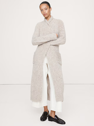 Italian Alpaca-Blend Duster Cardigan | Banana Republic (US)
