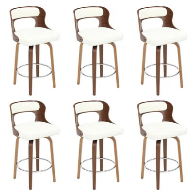 Swivel Faux Leather Counter & Bar Stools | Wayfair North America