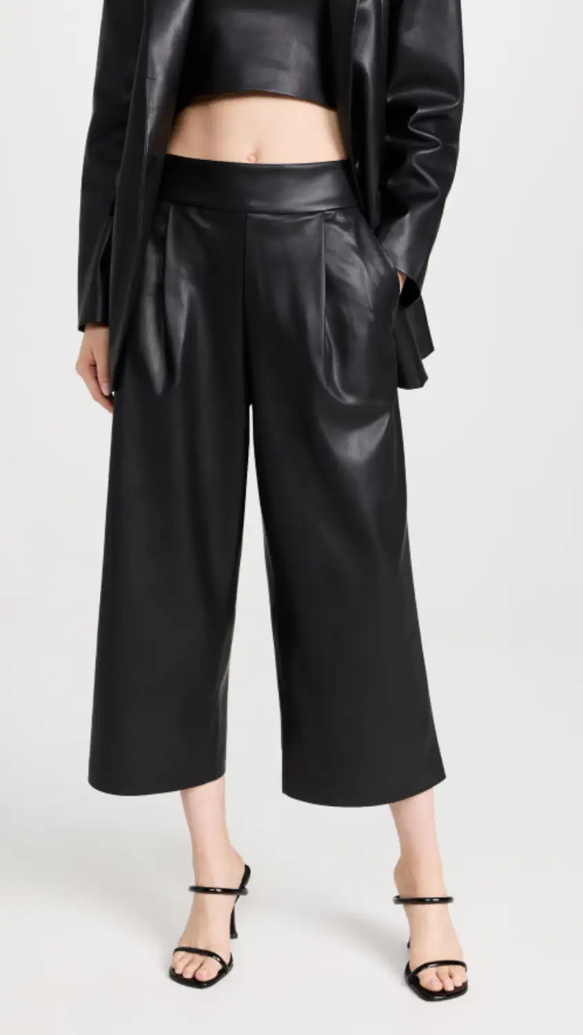 Faux Leather Crop Pants 28" | Shopbop