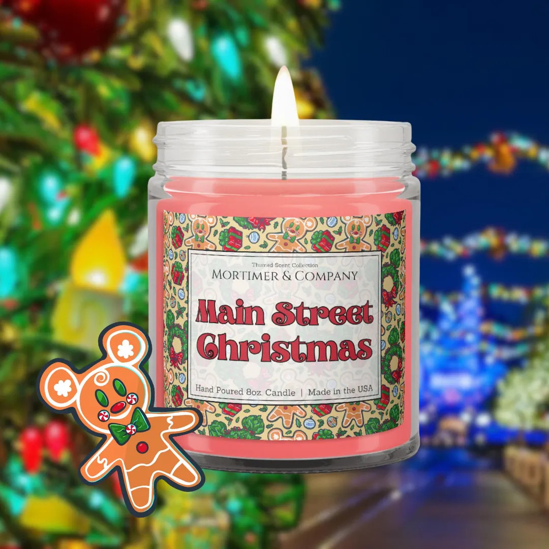 MAIN STREET CHRISTMAS | Disney Candle | Disney Christmas on Main Street Inspired | Disney Home De... | Etsy (US)