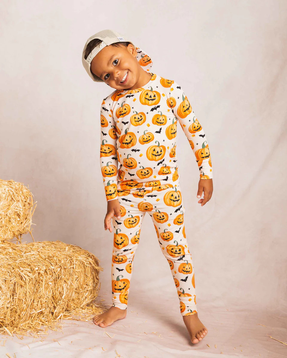 Pumpkin About You Long Sleeve Pajama Set | Bums & Roses