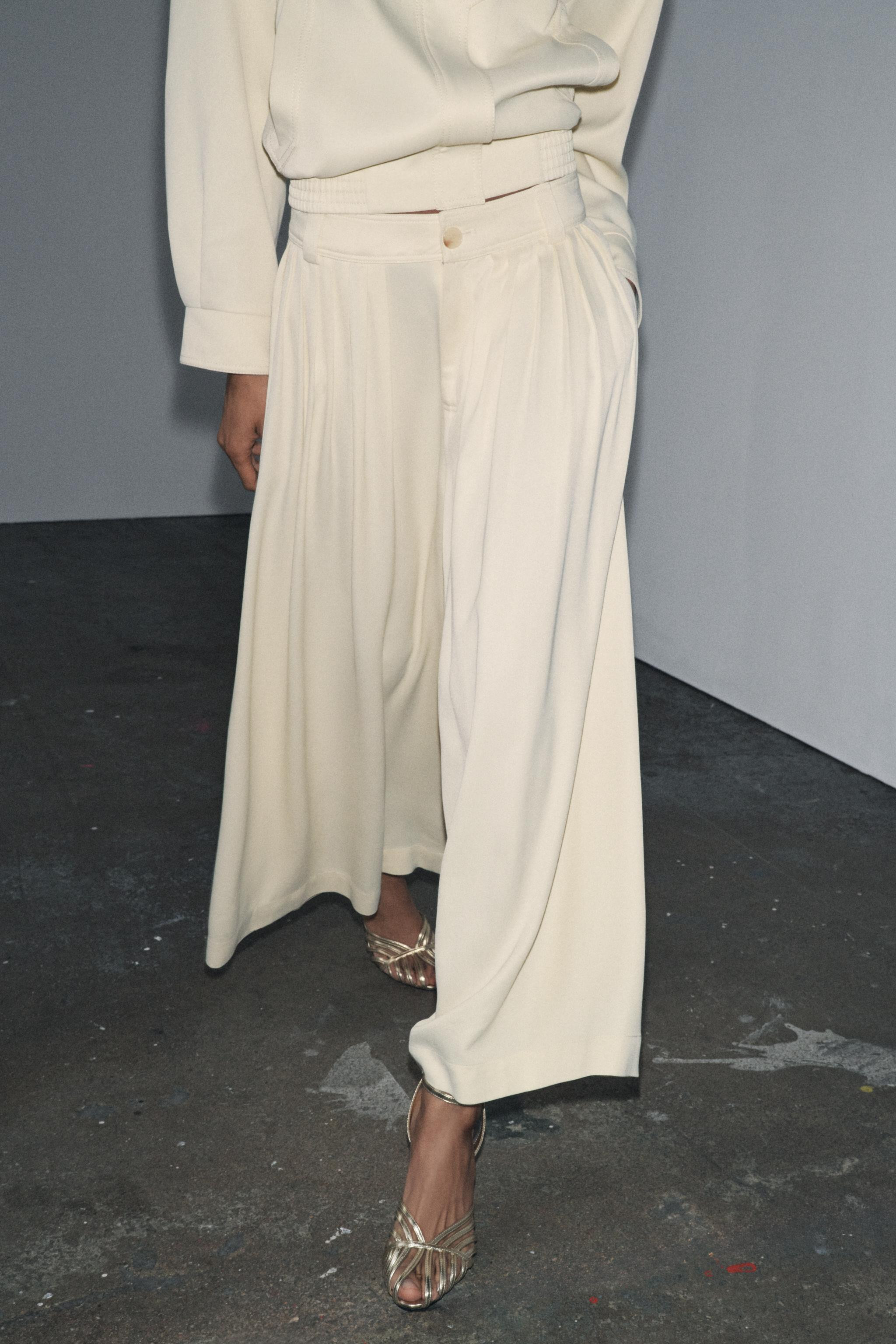 ZW COLLECTION PLEATED PANTS | Zara US