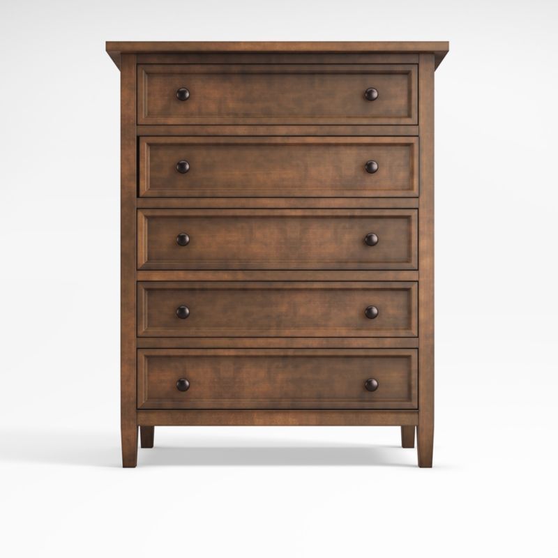 Harbor Nero Noce 5-Drawer Chest + Reviews | Crate & Barrel | Crate & Barrel