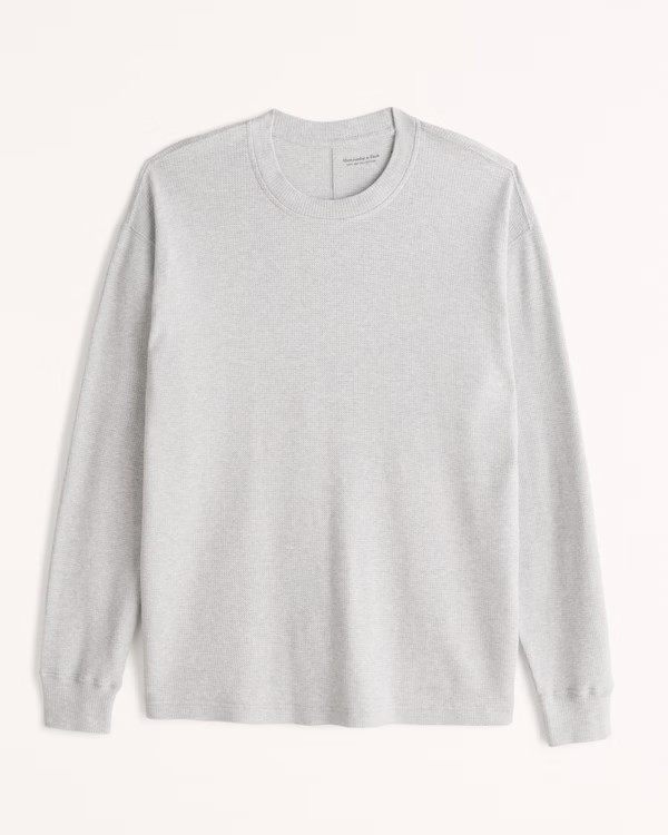 Ribbed Thermal Long-Sleeve Tee | Abercrombie & Fitch (US)