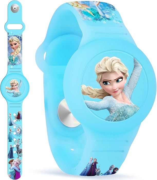 Waterproof Airtag Bracelet for Kids, Cute Princess Silicone Air Tag Holder Hidden Design, Light W... | Amazon (US)