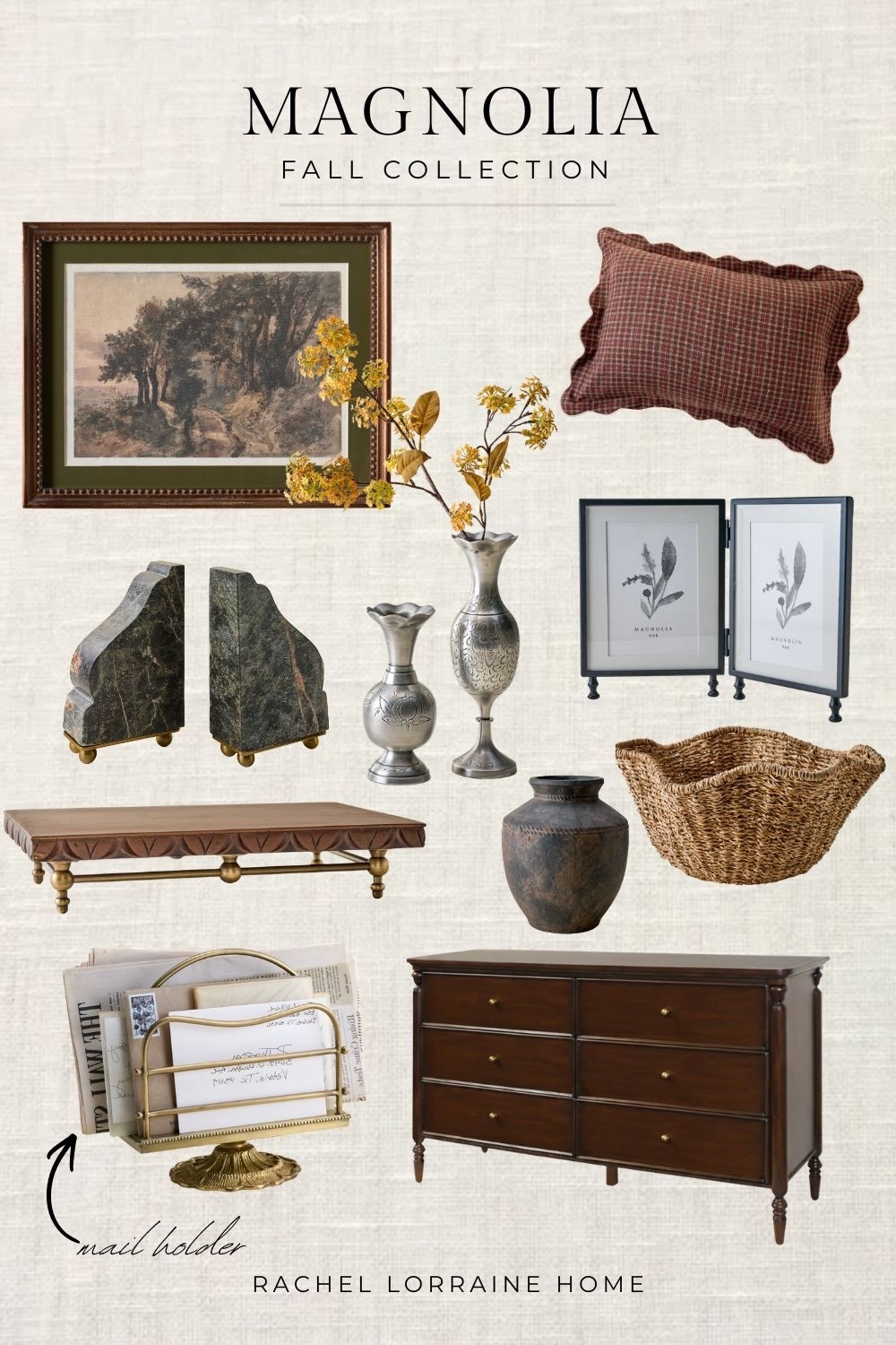 Magnolia’s Fall collection just dropped, and it’s full of the kind of pieces that make a room feel collected, not decorated. Dark olives, deep burgundy, brass accents, vintage-inspired details — the whole release leans into that warm, layered look I’m always drawn to this time of year.

I pulled a few favorites below.

#LTKHome #LTKSeasonal