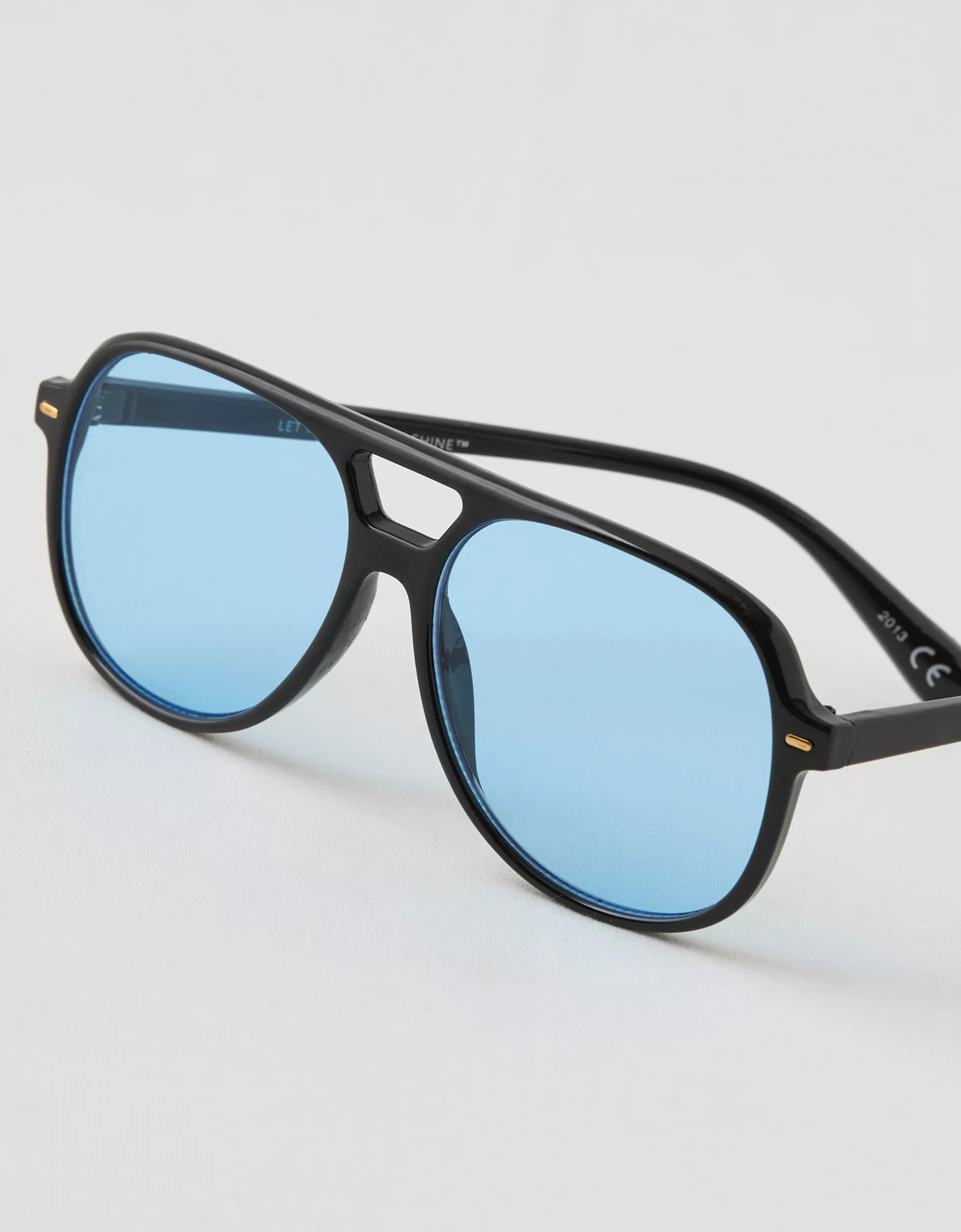Aerie Double Bridge Aviator Sunglasses | American Eagle Outfitters (US & CA)