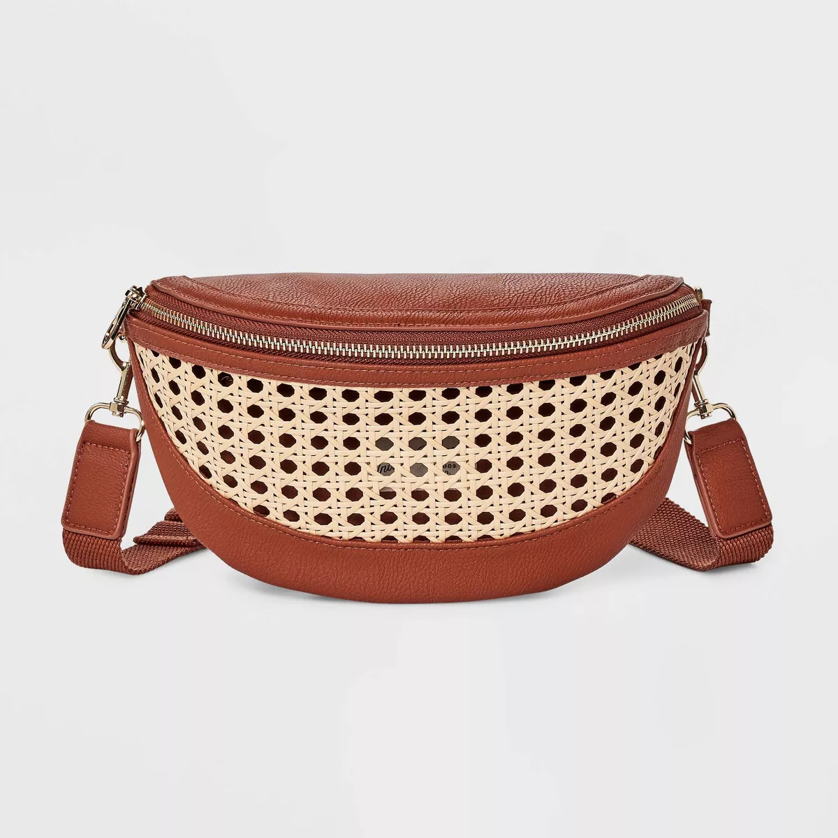 Straw Detail Belt Crossbody Bag - Universal Thread™ Cognac | Target