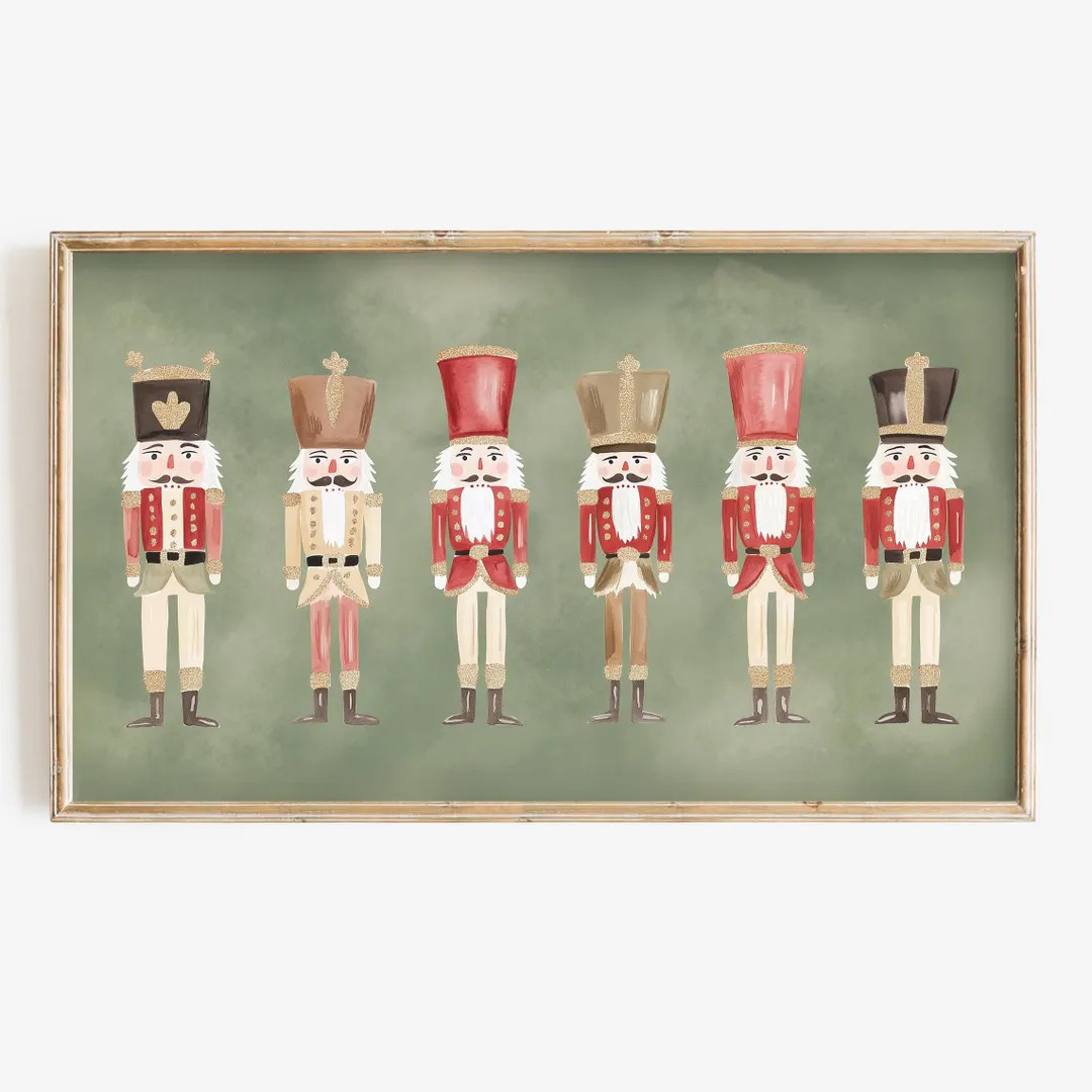 Christmas Frame Tv Art Holiday Nutcracker Tv Digital Download - Etsy | Etsy (US)