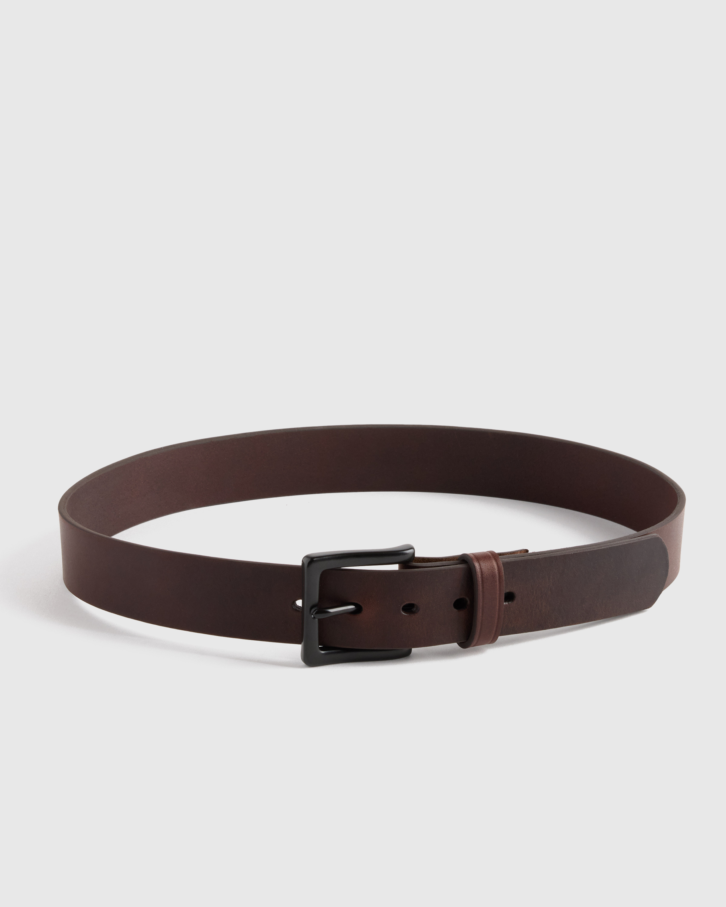 Quince | Men's Adam Heritage Leather Jeans Belt in Mahogany, Size 34 | Quince
