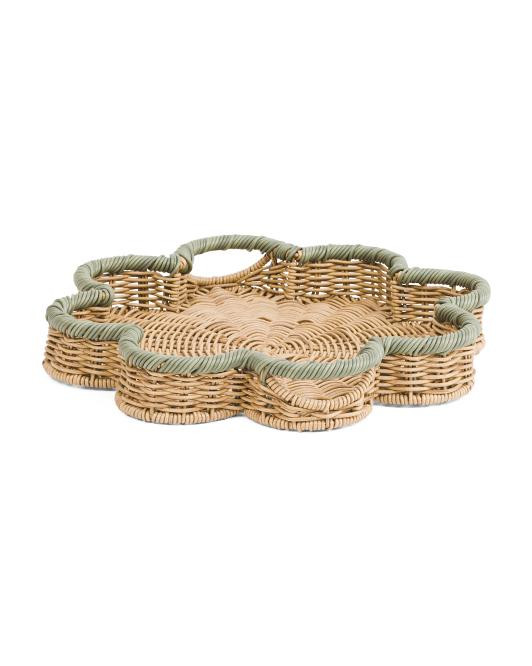 Small Round Flower Tray | TJ Maxx