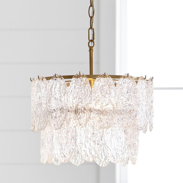 Monique Lhuillier Pressed Glass Chandelier (14") | Pottery Barn Teen