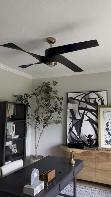 Love the style of this modern ceiling fan in our office! This brand is my favorite, and I linked similar aesthetic fans — I know they can be hard to find 😉

#LTKhome #LTKstyletip #LTKsalealert