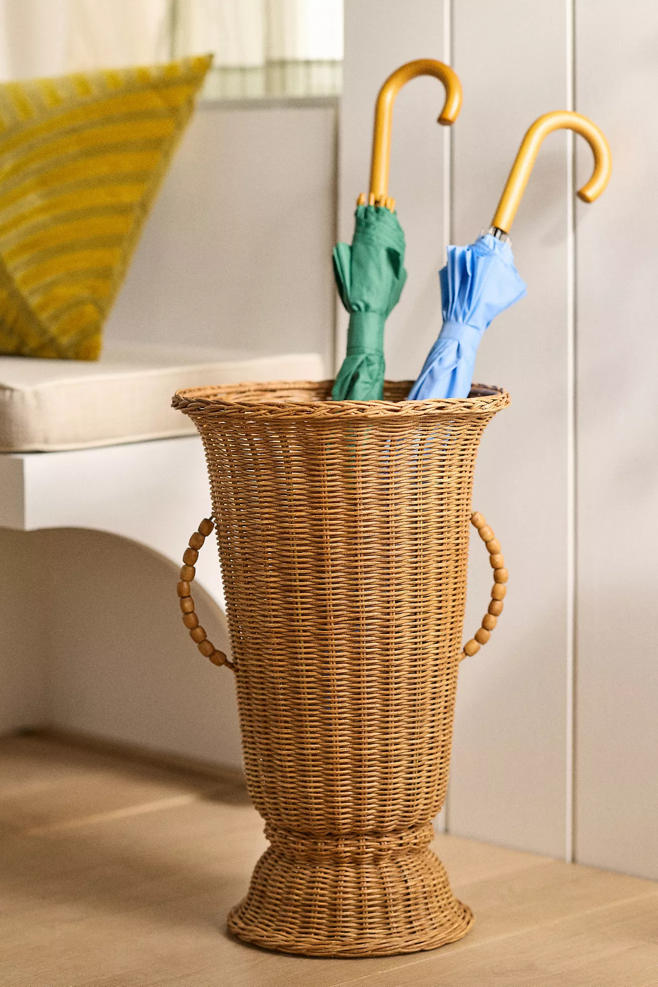 Oriana Urn Wicker Basket | Anthropologie (US)