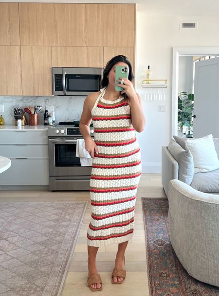 Love this crochet maxi dress for spring + summer from Amazon! Under $50, so flattering. Fits true to size, wearing an M

#LTKFestival #LTKSeasonal #LTKfit