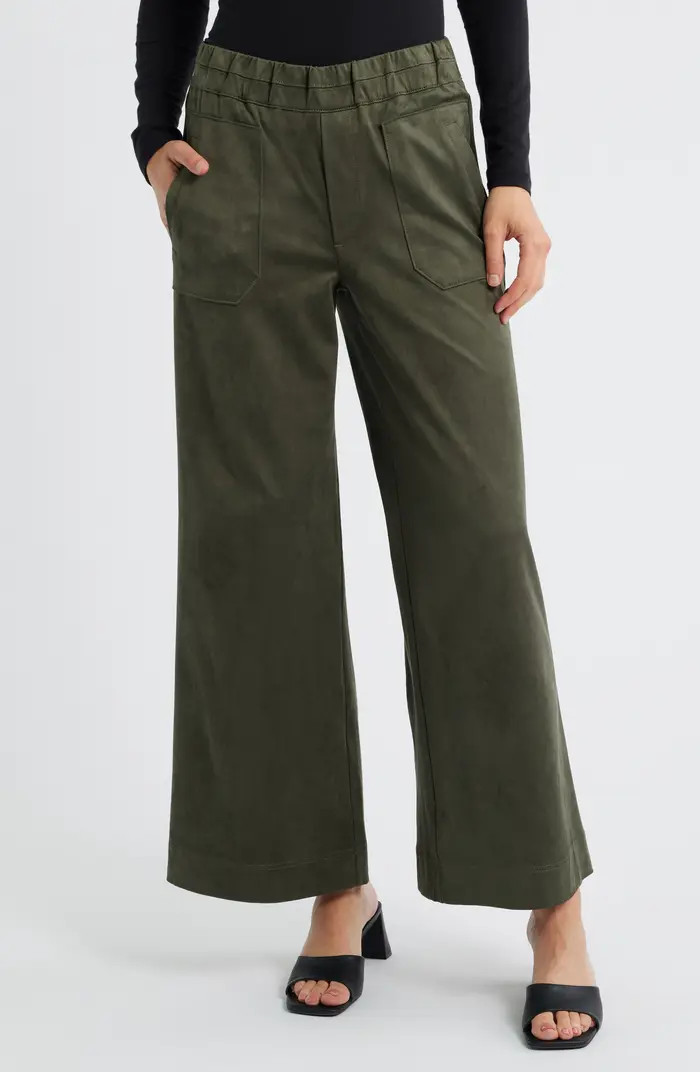 Skyrise Patch Pocket Wide Leg Pants | Nordstrom