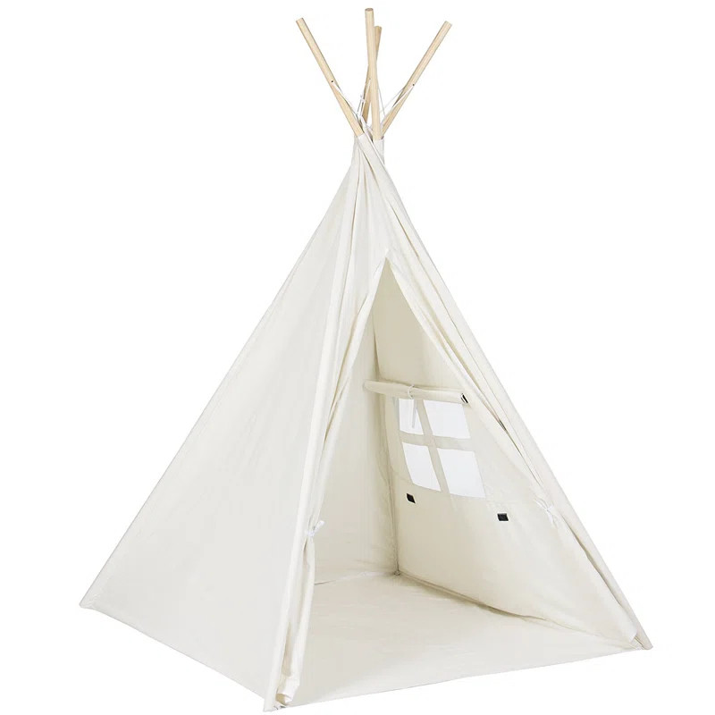 e-Joy Indoor/Outdoor Cotton Triangular Play Tent | Wayfair North America