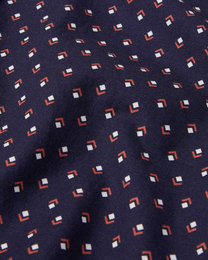 short-sleeve cotton button-up shirt | Abercrombie & Fitch (US)