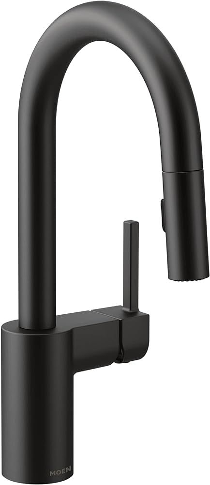 Moen Align Matte Black One-Handle Pulldown Bar Faucet Featuring Reflex Docking System, Island Kit... | Amazon (US)