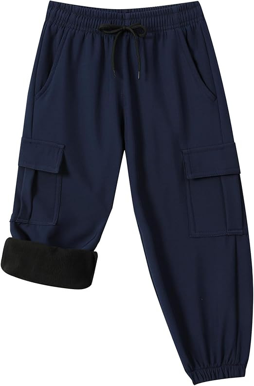 Toddler Warm Skiing Snow Pants Baby Boys Girls Waterproof Cargo Hiking Pants Kids Fleece Lined Wi... | Amazon (US)