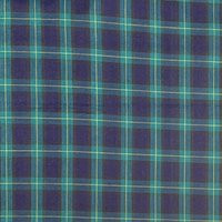 Blue & Green Light Weight Plaid Fabric, Cotton Blend | Etsy (US)