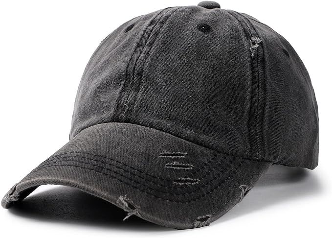 Distressed Baseball Cap Dad Hats for Men Women Vintage Washed Cotton Trucker Hat Adjustable Low P... | Amazon (US)