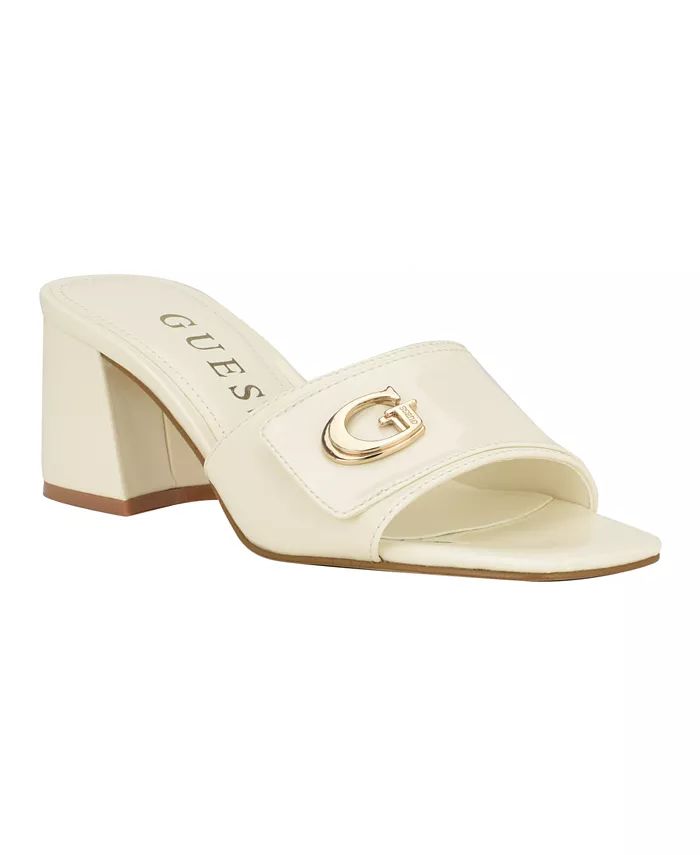 Women's Gallai Slip-On Open Toe Block Heeled Sandals | Macy's