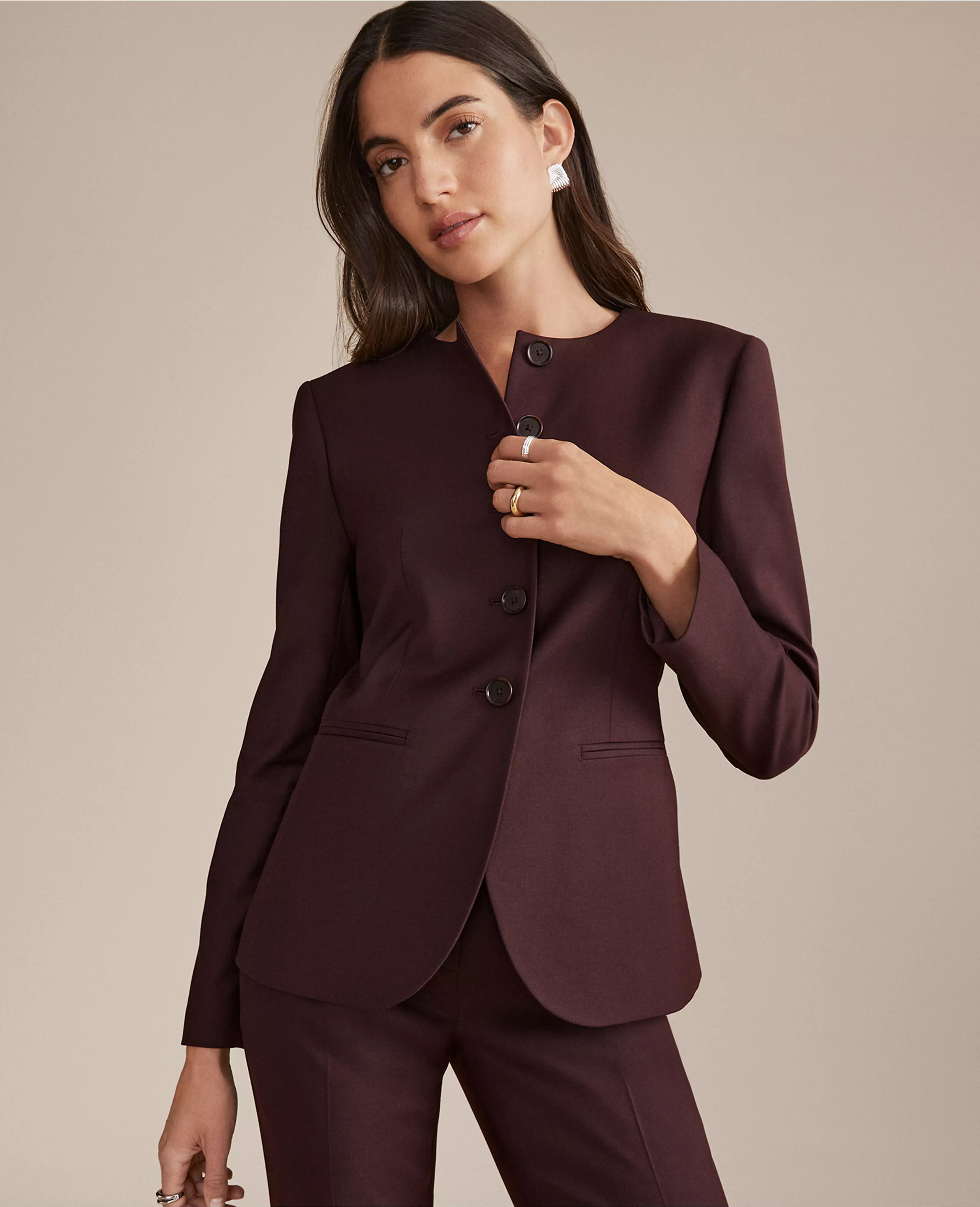 The Curved Hem Jacket | Ann Taylor