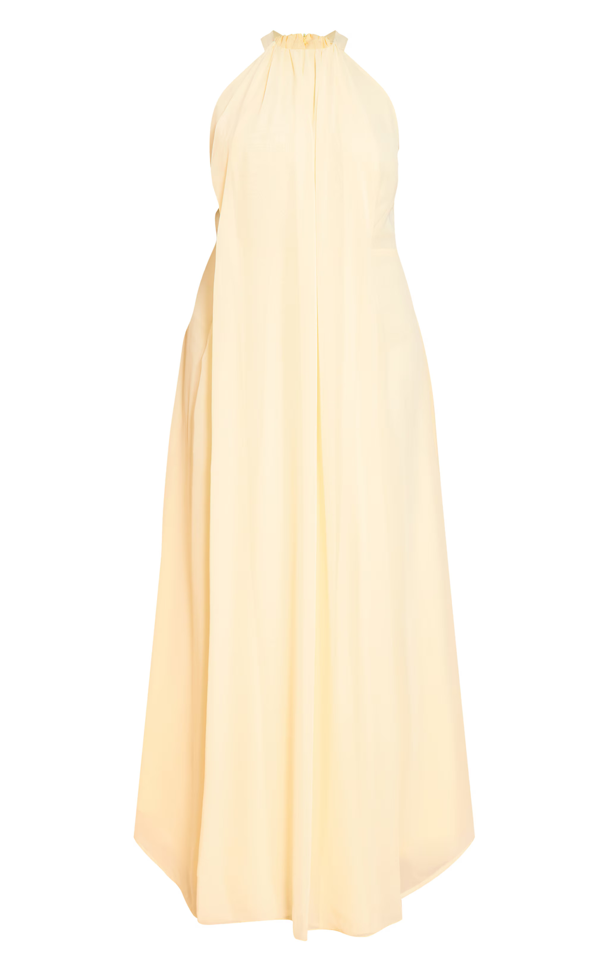 Plus Lemon Chiffon Extreme Pleated Maxi Dress | PrettyLittleThing US