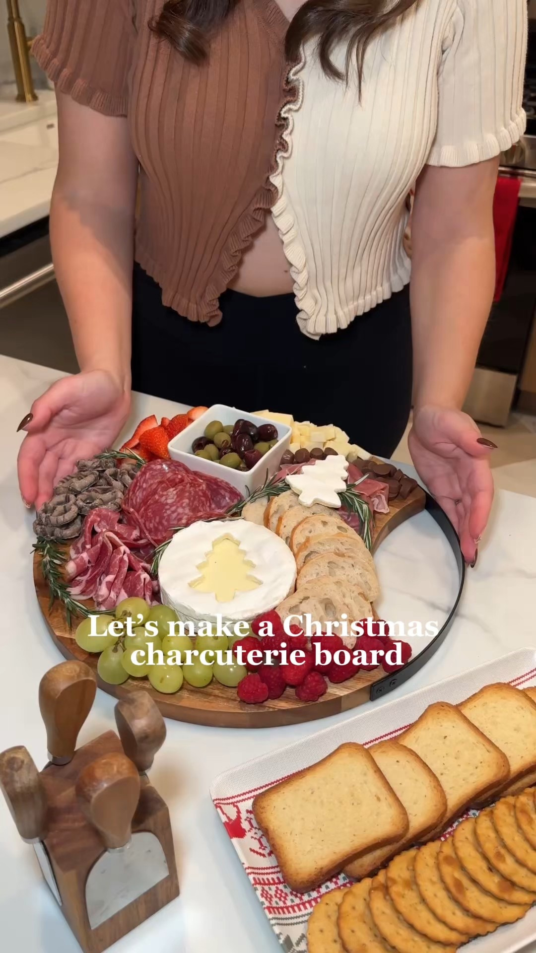 Make a Christmas charcuterie board with me! I love this round wooden cheese board and I have a tiny spreader set that goes with it  

#LTKfoodie #LTKSeasonal #LTKHoliday