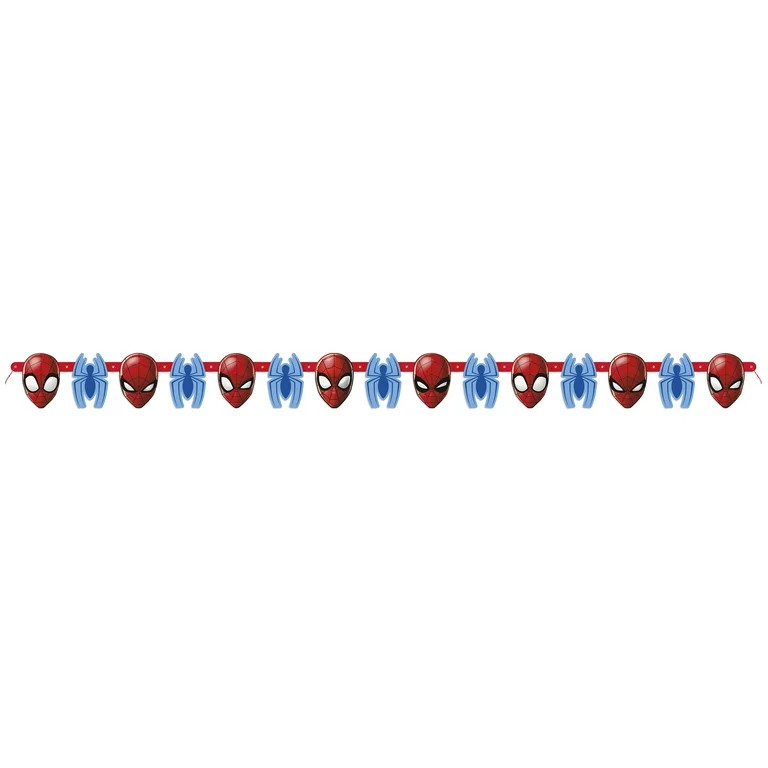 Multicolor Spiderman Birthday Banner, 6.5ft | Walmart (US)