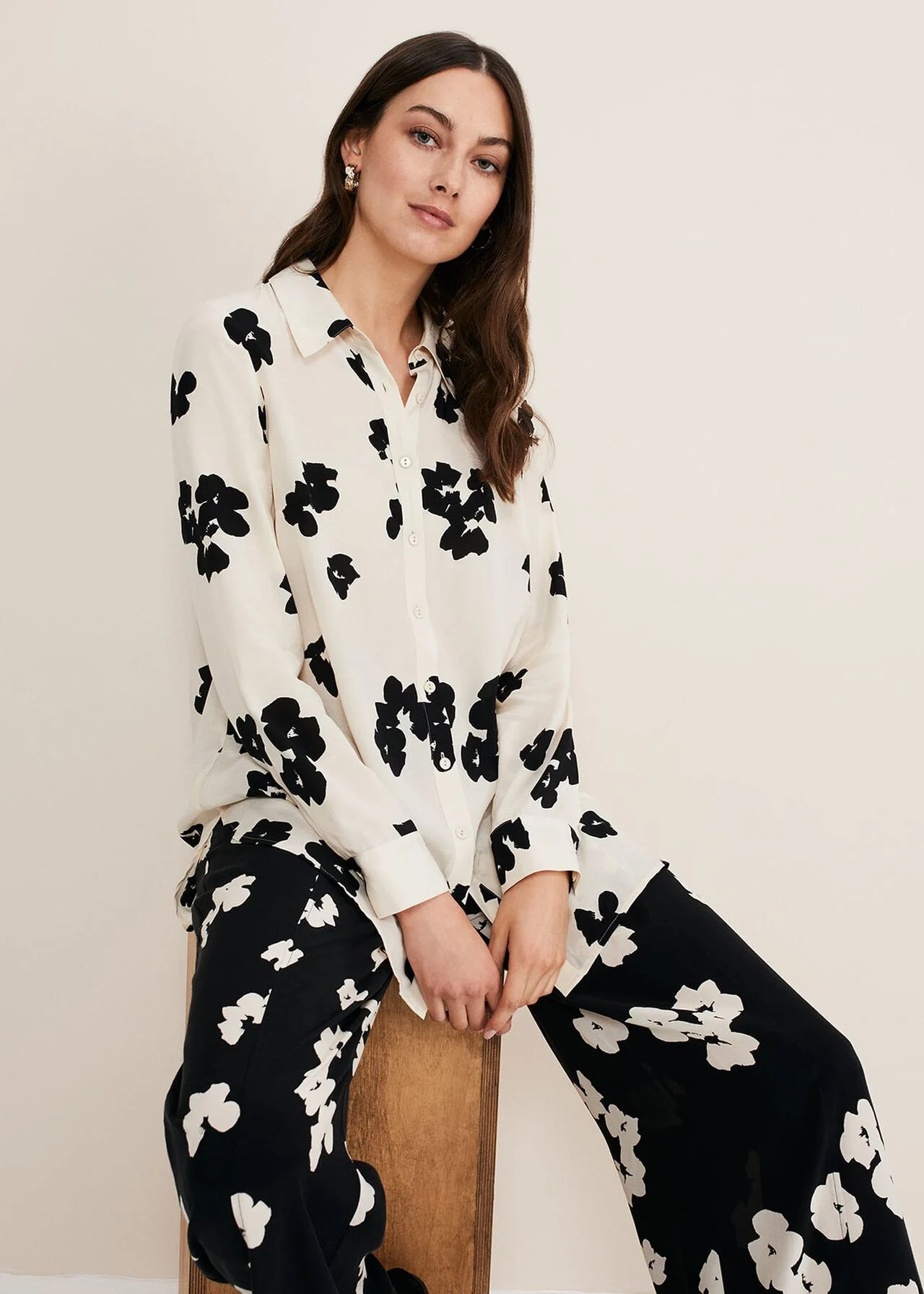 Rae Floral Longline Shirt | Phase Eight (UK)