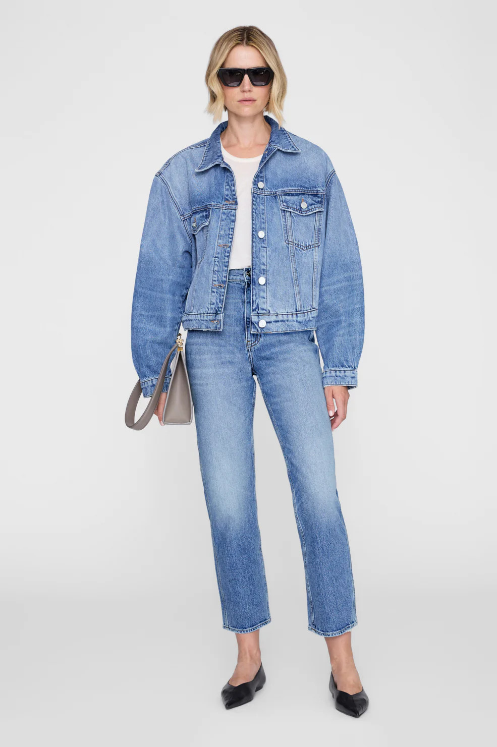 Quincy Jacket - Cascade Blue | Anine Bing
