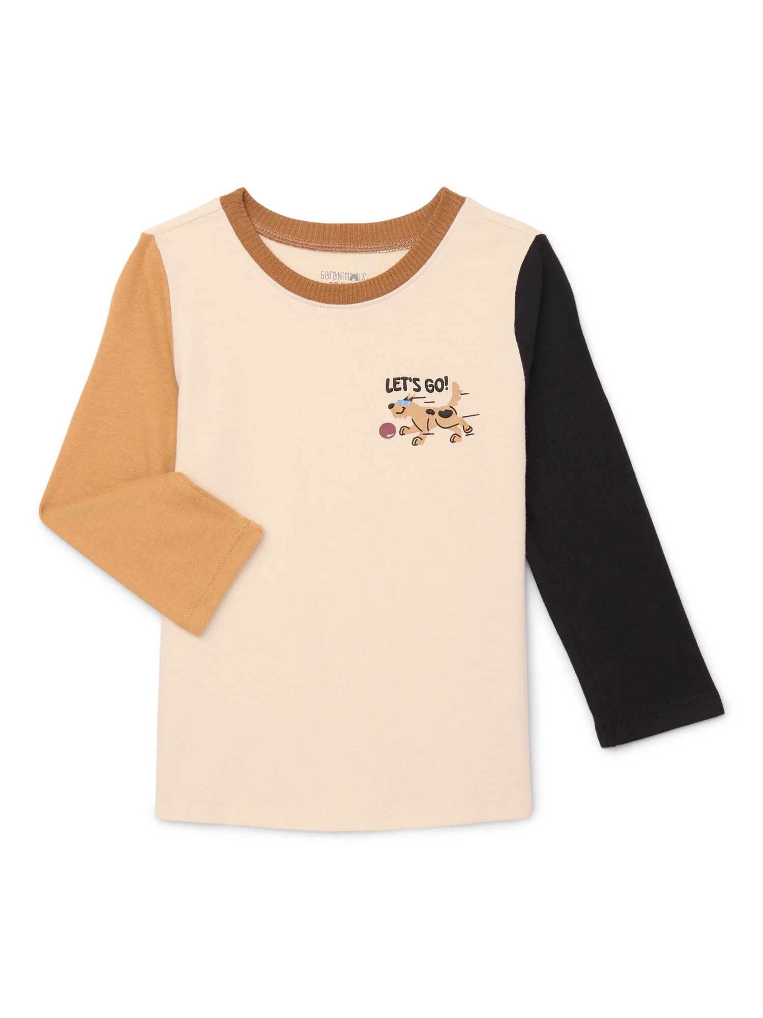 Garanimals Toddler Boys Colorblocked Graphic Tee with Long Sleeves, Sizes 18M-5T | Walmart (US)