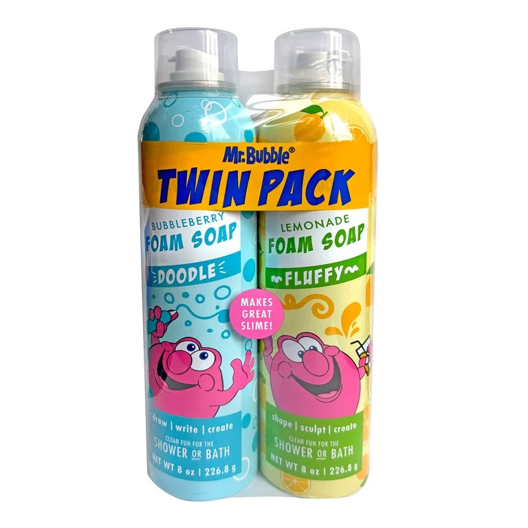 Mr. Bubble Foam Soap Twin Pack, Rotating Colors and Scents, 16 oz. | Walmart (US)