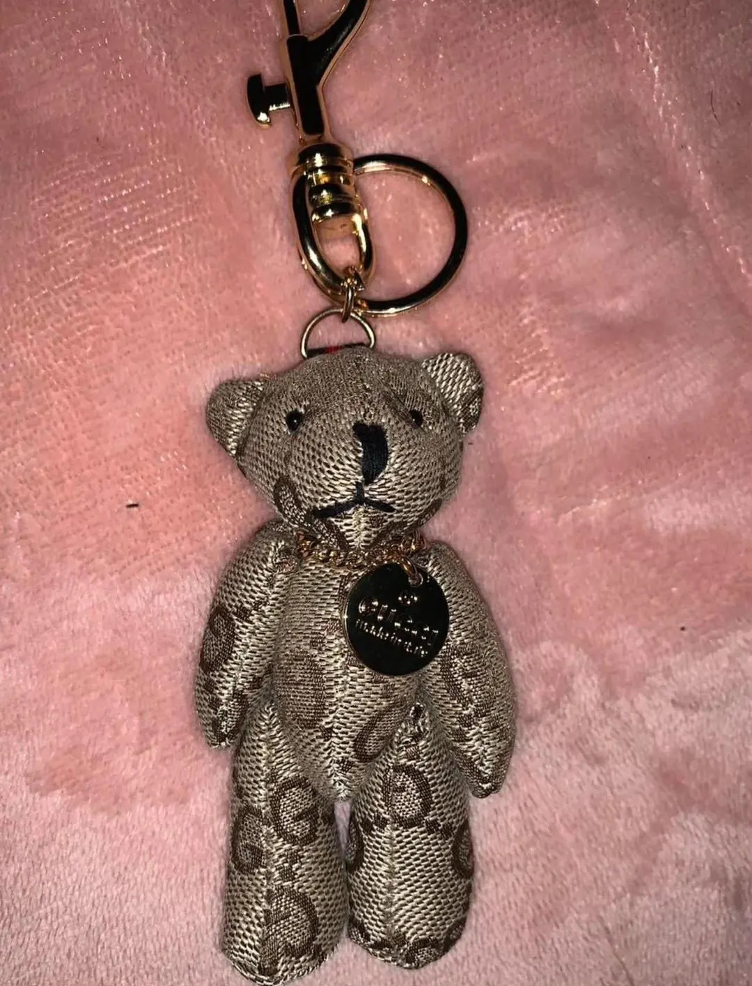 Upcycled  Vintage Repurposed Material Teddy Bear Keychain / Bag Charm | Etsy (US)