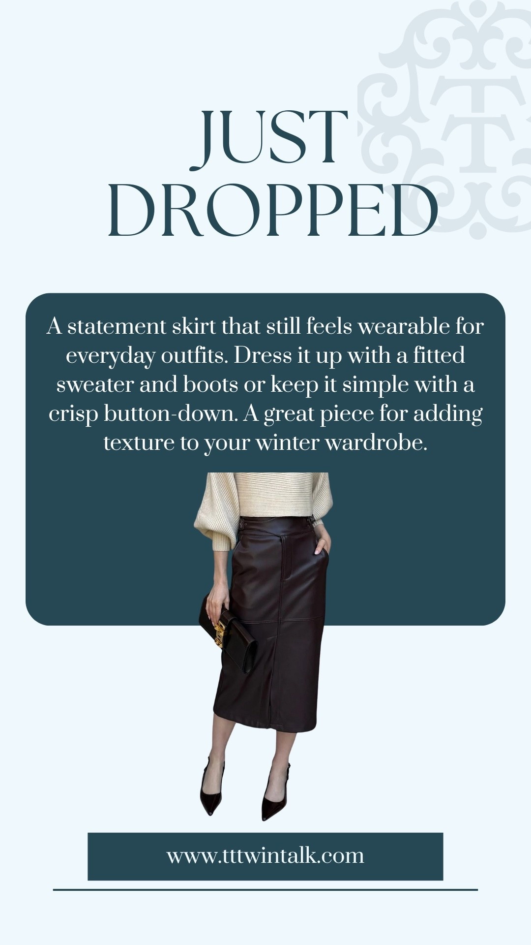 A statement skirt that still feels wearable for everyday outfits. Dress it up with a fitted sweater and boots or keep it simple with a crisp button-down. A great piece for adding texture to your winter wardrobe.

#LTKHoliday #LTKOver40 #LTKSeasonal