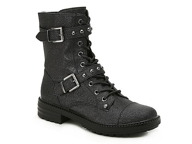 G by GUESS Granted Combat Boot - Women's - Black | DSW