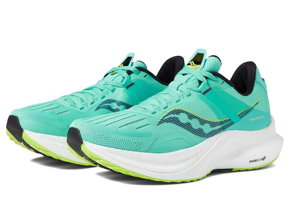 Saucony Tempus (Cool Mint/Acid) Women's Shoes | Zappos