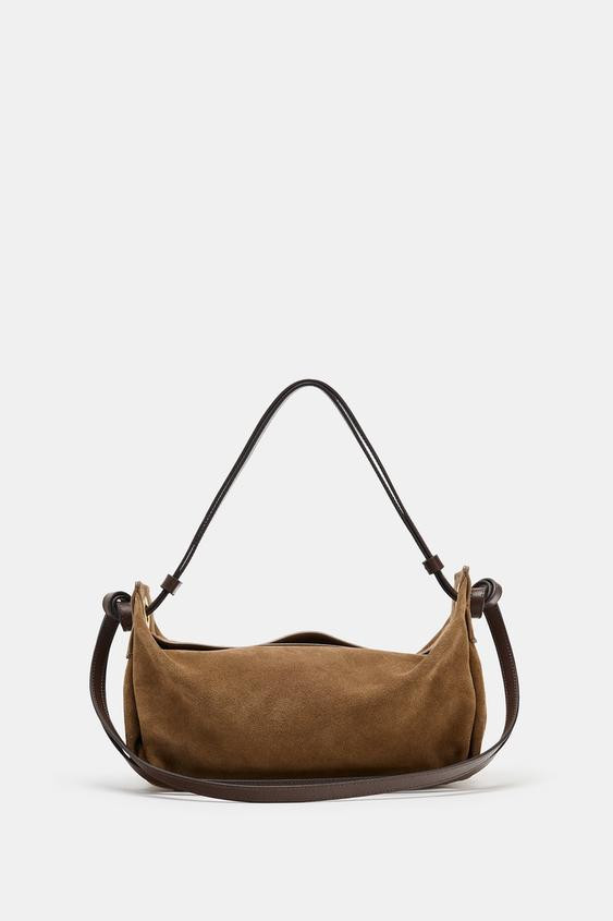 SAC À MAIN EN CUIR ALLONGÉ | Zara FR