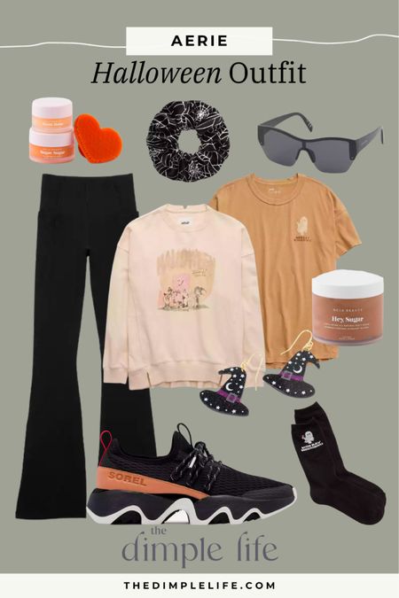 Get in the Halloween spirit with this casual and chic outfit inspiration from Aerie.  Unleash your inner witchy charm. #Aerie
#Halloween #CasualHalloween #SpookyStyle #EverydayWitch
#CasualOutfit #HalloweenChic #FallFashion



#LTKHalloween #LTKstyletip