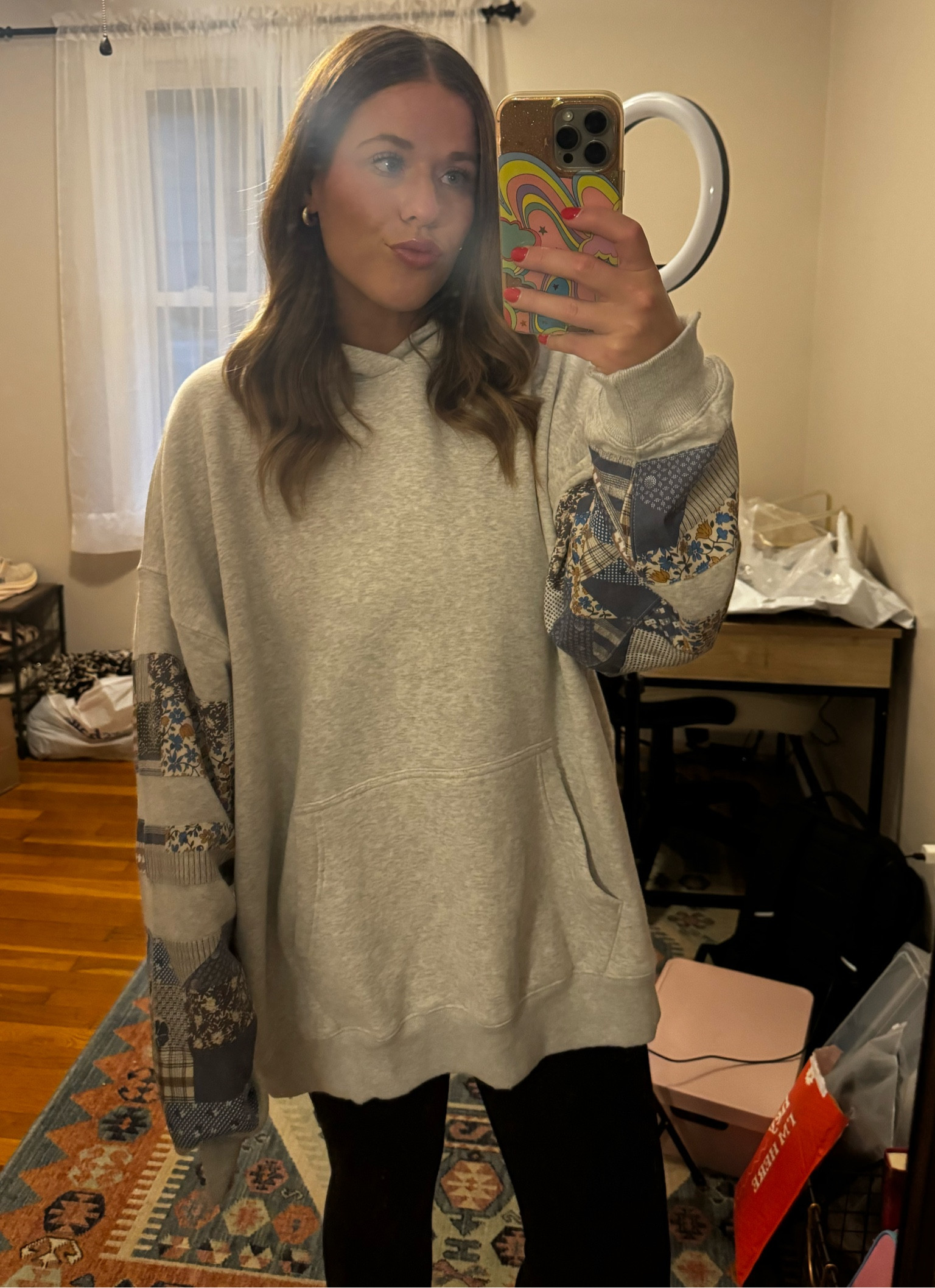 Abercrombie patchwork hoodie
15% off 
Viral hoodie
Tik tok hoodie
Trending on tik tok 

#LTKStyleTip #LTKSaleAlert #LTKFindsUnder100