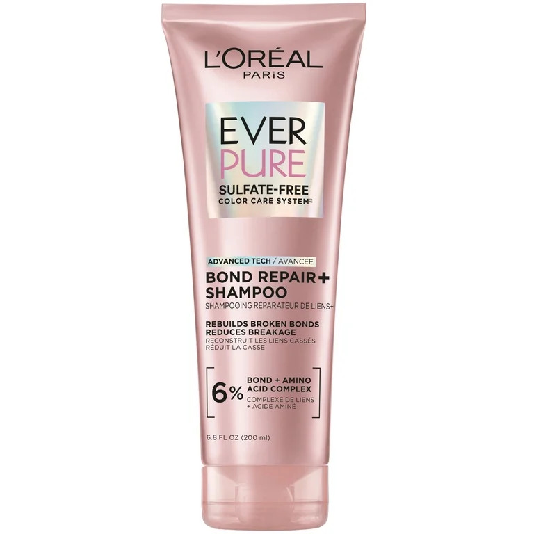L'Oreal Paris EverPure Bond Repair Strengthening Shampoo with Citric Acid, 6.8 oz | Walmart (US)